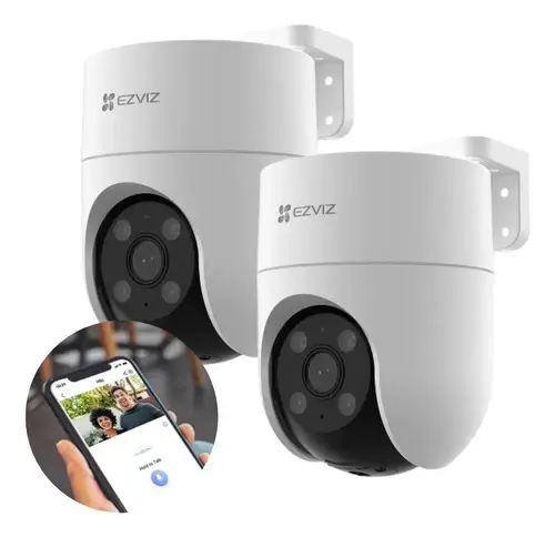 Combo X2 Cámara Seguridad Ezviz H8C WiFi Exterior Full HD 360° Visión Nocturna