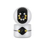 Cámara de Seguridad Interior Aiwa 2MP FHD Doble Lente Rotativa Wi-Fi