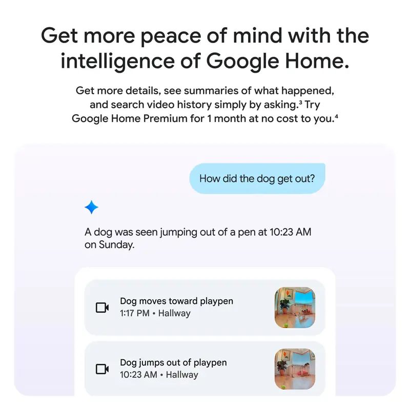 Cámara de Seguridad Google Nest Cam Indoor 3rd Gen 2K HDR Wi Fi GA09973 US