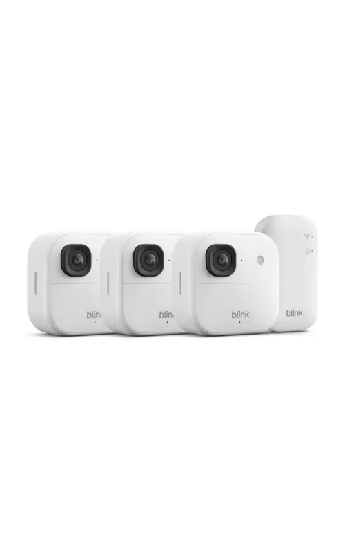 Cámara De Seguridad Blink Outdoor 2K+ BSM00600U Sistema De 3 Cámaras Blanco