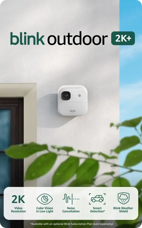 Cámara De Seguridad Blink Outdoor 2K+ BSM00600U Sistema De 3 Cámaras Blanco