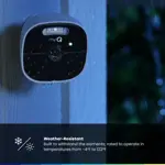Cámara de Seguridad Exterior Inalámbrica Chamberlain myQ MYQ-C39VXXW Resolución 2K Visión Nocturna