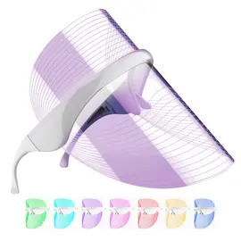 Máscara Led Facial 7 Luces Fototera...