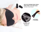 Antifaz Mascara Para Dormir Memory Foam + Tapones de Oído