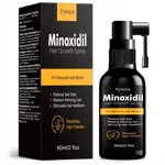 Spray para el crecimiento del cabello Fymiox con 5% de minoxidil para hombres y mujeres, 60 ml