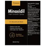 Spray para el crecimiento del cabello Fymiox con 5% de minoxidil para hombres y mujeres, 60 ml