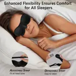 Gafas de dormir Vowleike de silicona suave con cámara de humedad