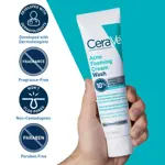 Crema espumosa para el acné CeraVe con peróxido de benzoilo al 10%, 150 ml