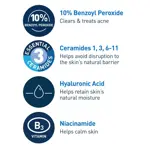Crema espumosa para el acné CeraVe con peróxido de benzoilo al 10%, 150 ml