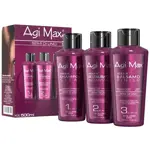 Kit de tratamiento capilar Agi Max Brazilian Keratin 1 L + 3 x 500 ml