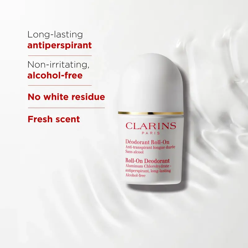 Desodorante antitranspirante Roll On Clarins, sin alcohol, 50 ml