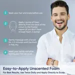 Kit de espuma de minoxidil Artimore 5% para hombres y mujeres, 60 ml