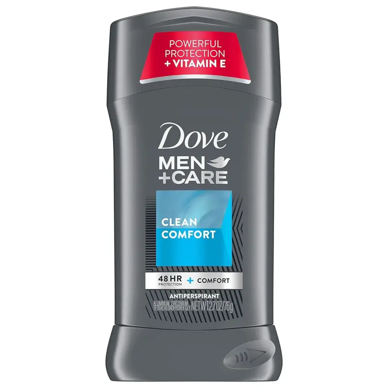 Desodorante Antitranspirante en Barra Dove Men+Care Clean Comfort 76g Paquete de 8