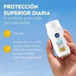Protector Solar Nivea Sun Ultra Light Daily Fluid Tono medio FPS 50+