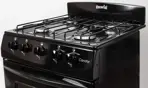 Cocina Candor S2 Gas Envasado 4 Hornallas 51cm Negra ESCORIAL 