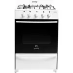 Cocina Gas Envasado ESCORIAL MASTER CLASSIC 4 Hornallas 56 CM Blanca