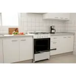 Cocina Gas Envasado ESCORIAL MASTER CLASSIC 4 Hornallas 56 CM Blanca
