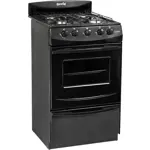 Cocina Gas Envasado ESCORIAL CANDOR S2 4 Hornallas 51 CM Negro