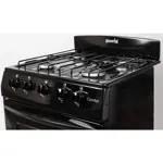 Cocina Gas Envasado ESCORIAL CANDOR S2 4 Hornallas 51 CM Negro