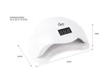 Cabina Para Uñas Uv Led Gadnic SUN5 48W Profesional