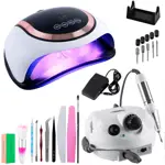 KIT Cabina Para Uñas Uv Led 180W + Torno Manicura T202 Profesional