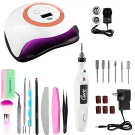 Kit Cabina Para Uñas Uv Bq1 + Torno...