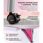 Mesa De Manicura Plegable Care By Gadnic Estructura Hierro MDF Ruedas PP