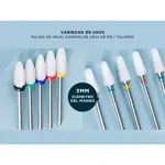 Kit Brocas Cerámicas Para Torno Manicura Gadnic