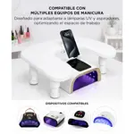 Reposabrazos Manicura Care By Gadnic Altura Regulable 125 - 150 mm Almohadilla Soporte Ergonómico