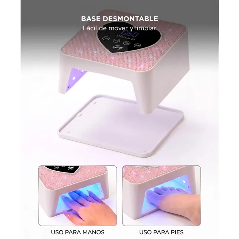 Cabina Para Uñas UV LED Care By Gadnic 48W Temporizador Sensor Infrarrojo