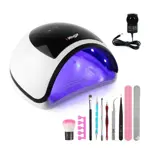 Cabina de Uñas UV Lampara Led 96W Waggs + Kit de Regalo
