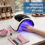 Cabina de Uñas UV Lampara Led 96W Waggs + Kit de Regalo
