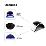 Cabina de Uñas UV Lampara Led 96W Waggs + Kit de Regalo