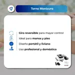 Torno De Uñas Profesional Waggs 35000 Rpm Giro Bidireccional