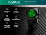 Reloj Digital Led Negro Gadnic S400 Sumergible