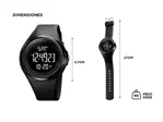 Reloj Digital Led Negro Gadnic S400 Sumergible