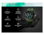 Reloj De Hombre Analogico Digital Gadnic Multifuncional Impermeable