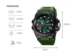 Reloj De Hombre Analogico Digital Gadnic Multifuncional Impermeable