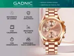 Reloj De Mujer Gadnic Cuarzo Analógico Resistente Al Agua