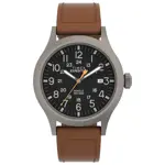 Reloj Timex Expedition Scout para hombre, 40 mm, carcasa gris y esfera negra