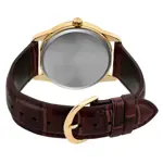 Reloj con correa de cuero para hombre de 18 mm