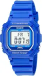 Casio F108WH Reloj digital con correa de resina azul resistente al agua