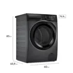 Lavasecarropas Frontal Electrolux 10,5kg/7kg Gris Inverter Lavado Inteligente LSC11