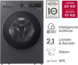 Lavasecarropas Wd20egntspg  20/10Kg  