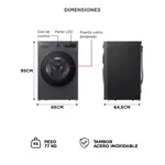 Lavasecarropas LG 15kg 8kg ThinQ AI DD TurboWash y Conexión Inalámbrica