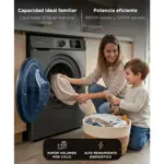 Lavasecarropas Gadnic 12Kg Lavado 8Kg Secado 1200RPM Inverter Automatico Frontal 1800W