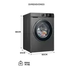 Lavasecarropas Gadnic 12Kg Lavado 8Kg Secado 1200RPM Inverter Automatico Frontal 1800W