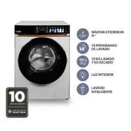 Lavasecarropas 10Kg/7Kg 1400 R...