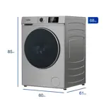 Lavasecarropas Hyundai Inverter 12/8 kg Carga Frontal 1200 rpm