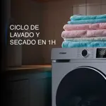 Lavasecarropas Hyundai Inverter 12/8 kg Carga Frontal 1200 rpm